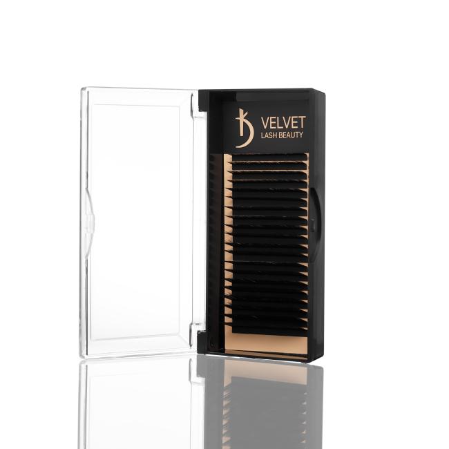 Velvet Lash Beauty Eyelash Extensions 0.10 L Mix (20 rows, lengths 6–15)